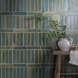 Stone Glaze Winter Pond Capietra Brick Green Metro Tiles