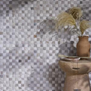 Ca'pietra Enso Limestone Mosaic Chess Sand & Chalk