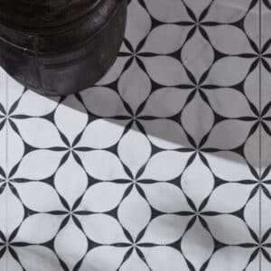 Capietra Byzantine Elysium black and white tiles