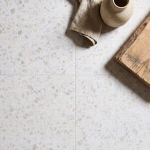 Capietra Rialto Porcelain Blanc Terrazzo Effect Tiles